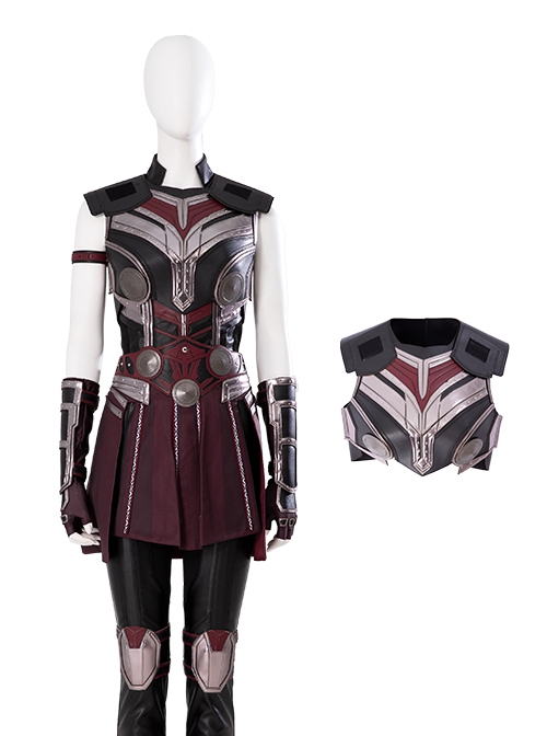 Movie Thor Love And Thunder Halloween Cosplay Female Jane Foster Battle Suit Costume Vest