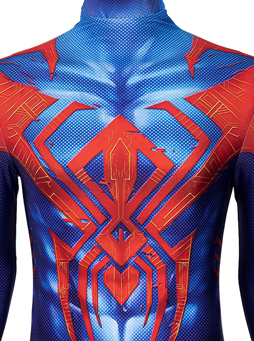 Animated Film Spider-Man Across The Spider-Verse Halloween Cosplay Blue Battle Suit Costume Bodysuit