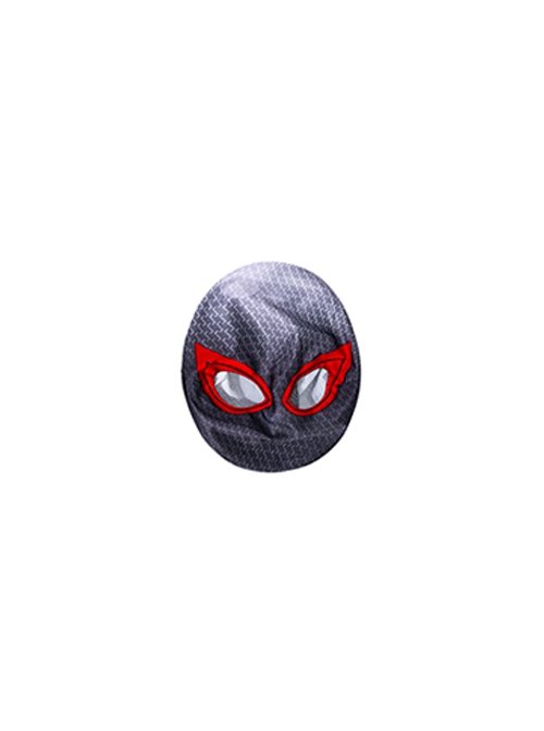 Animated Film Spider-Man Across The Spider-Verse Halloween Cosplay Black Battle Suit Accessories Headcover