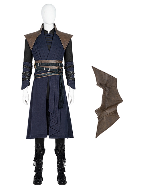 Doctor Strange In The Multiverse Of Madness Halloween Cosplay Sinister Strange Stephen Strange Blue Version Accessories Shoulder Armor