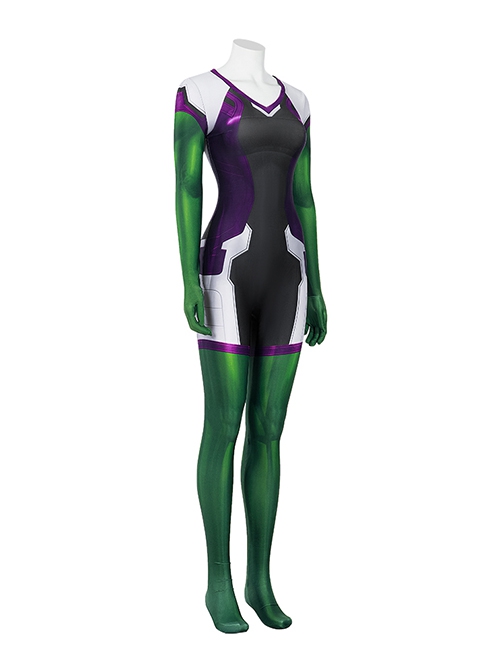 TV Drama She-Hulk Halloween Cosplay Jennifer Susan Walters Costume Bodysuit