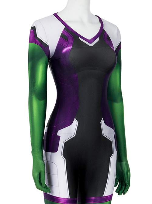 TV Drama She-Hulk Halloween Cosplay Jennifer Susan Walters Costume Bodysuit