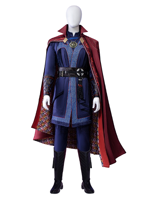 Doctor Strange In The Multiverse Of Madness Halloween Cosplay Stephen Strange New Version Costume Red Cloak