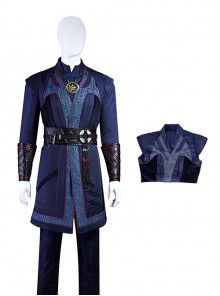 Doctor Strange In The Multiverse Of Madness Halloween Cosplay Stephen Strange New Version Costume Blue Outer Top