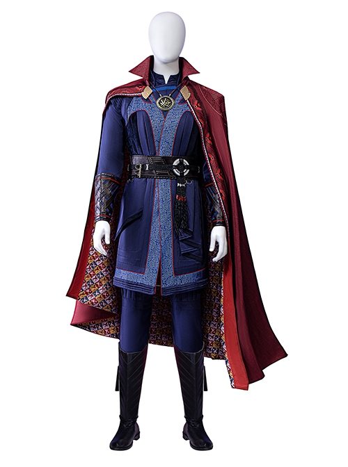 Doctor Strange In The Multiverse Of Madness Halloween Cosplay Stephen Strange New Version Costume Blue Bottoming Shirt