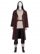 Star Wars Halloween Cosplay Derivative Drama Obi-Wan Kenobi Costume Brown Outerwear