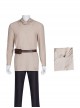 Star Wars Halloween Cosplay Derivative Drama Obi-Wan Kenobi Costume Beige Bottoming Top