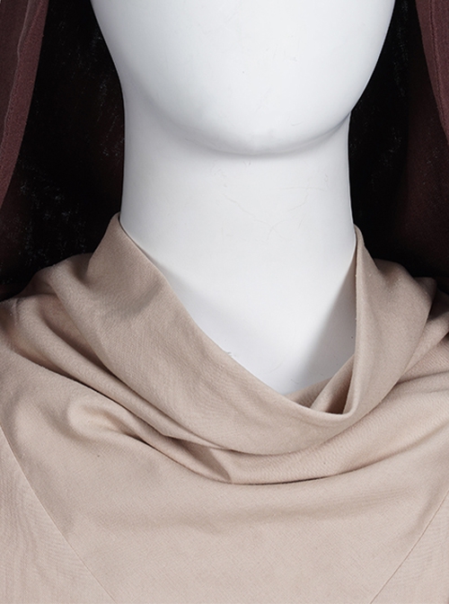 Star Wars Halloween Cosplay Derivative Drama Obi-Wan Kenobi Costume Beige Bottoming Top