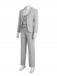 TV Drama Moon Knight Halloween Cosplay Marc Spector Mr. Knight Costume Gray Suit Costume Set