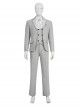 TV Drama Moon Knight Halloween Cosplay Marc Spector Mr. Knight Costume Gray Suit Costume Gray Suit Jacket