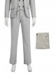 TV Drama Moon Knight Halloween Cosplay Marc Spector Mr. Knight Costume Gray Suit Costume Gray Suit Trousers