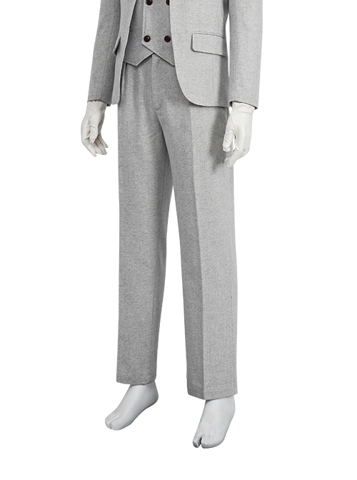 TV Drama Moon Knight Halloween Cosplay Marc Spector Mr. Knight Costume Gray Suit Costume Gray Suit Trousers