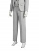 TV Drama Moon Knight Halloween Cosplay Marc Spector Mr. Knight Costume Gray Suit Costume Gray Suit Trousers