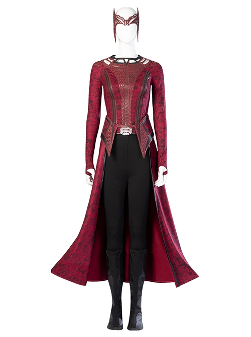 Doctor Strange In The Multiverse Of Madness Halloween Cosplay Scarlet Witch Wanda Maximoff Upgrade Version Accessories Red Girdle