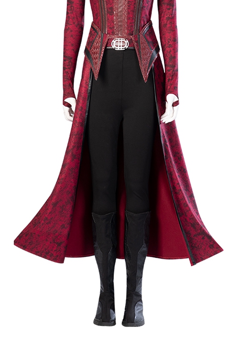 Doctor Strange In The Multiverse Of Madness Halloween Cosplay Scarlet Witch Wanda Maximoff Upgrade Version Costume Red Apron