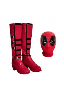 Deadpool & Wolverine Halloween Cosplay Female Deadpool Bodysuit Accessories Shoes And Helmet