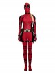 Deadpool & Wolverine Halloween Cosplay Female Deadpool Bodysuit Accessories Shoes And Helmet