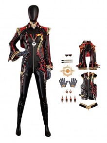 Game Genshin Impact Halloween Cosplay Mavuika Pyro Archon Bodysuit Costume Full Set