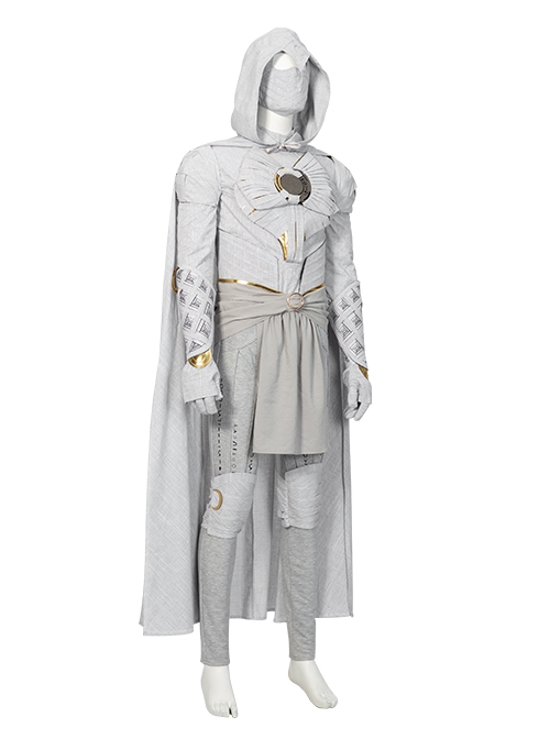 TV Drama Moon Knight Halloween Cosplay Marc Spector Battle Suit Costume Set