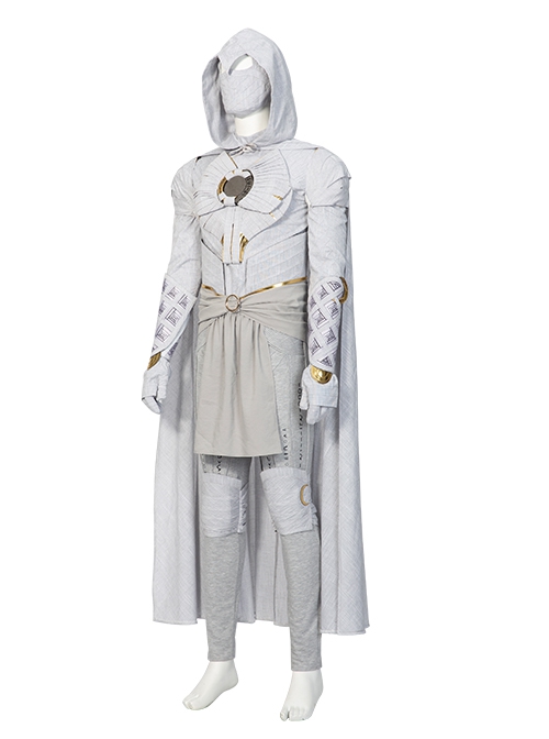 TV Drama Moon Knight Halloween Cosplay Marc Spector Battle Suit Costume Set