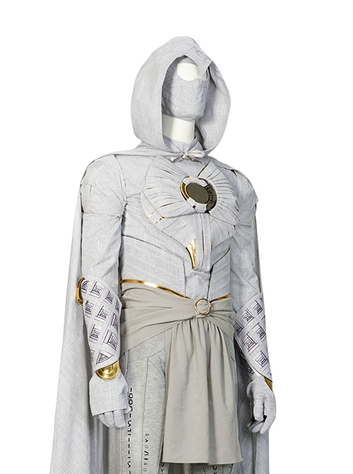 TV Drama Moon Knight Halloween Cosplay Marc Spector Battle Suit Costume Gray Top