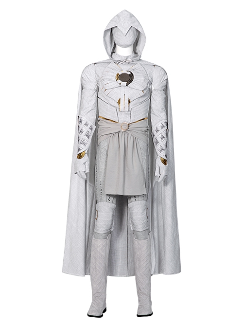 TV Drama Moon Knight Halloween Cosplay Marc Spector Battle Suit Costume Gray Top