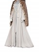 Game Elden Ring Halloween Cosplay The Snow Witch Ranni Costume Gray Outer Long Dress