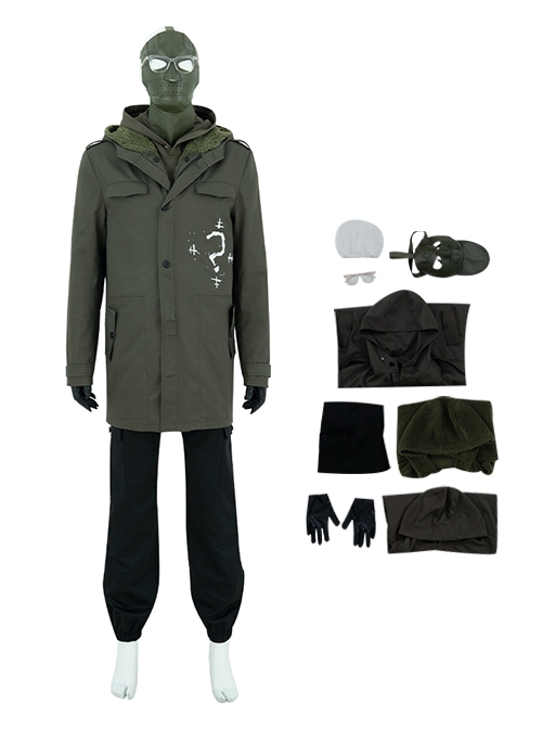 The Batman 2022 Halloween Cosplay Riddler Edward Nygma Costume Set