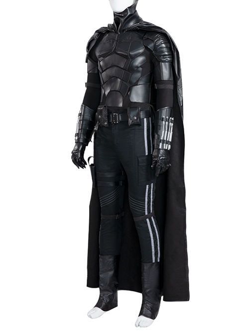 The Batman 2022 Bruce Wayne Battle Suit Halloween Cosplay Batman Costume Upgrade Version Set