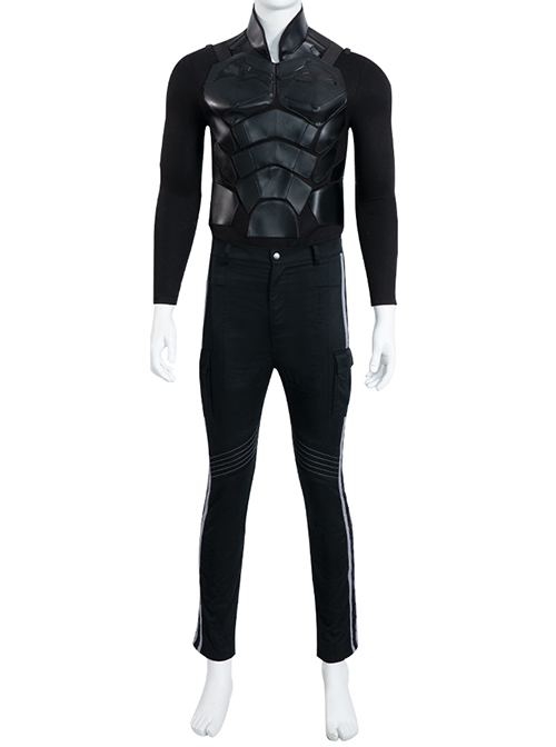 The Batman 2022 Bruce Wayne Battle Suit Halloween Cosplay Batman Costume Upgrade Version Set