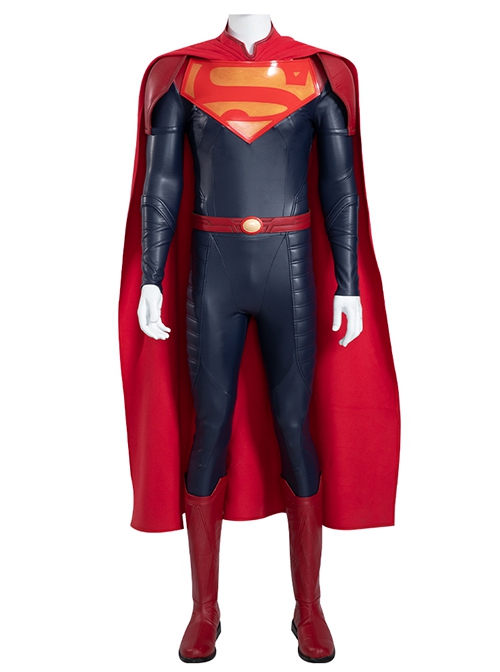 DC Comics New Superman Battle Suit Halloween Cosplay Superman Accessories Red Belt