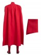 DC Comics New Superman Battle Suit Halloween Cosplay Superman Costume Red Cloak