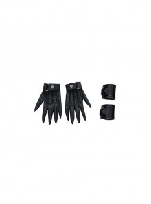 The Batman 2022 Halloween Cosplay Catwoman Selina Kyle Black Battle Suit Accessories Black Gloves And Wrist Guards