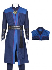 Doctor Strange In The Multiverse Of Madness Halloween Cosplay Stephen Strange Costume Blue Outerwear