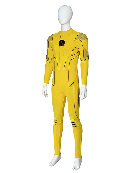 The Flash Season 8 Halloween Cosplay Reverse-Flash Second Version Costume Yellow Bodysuit