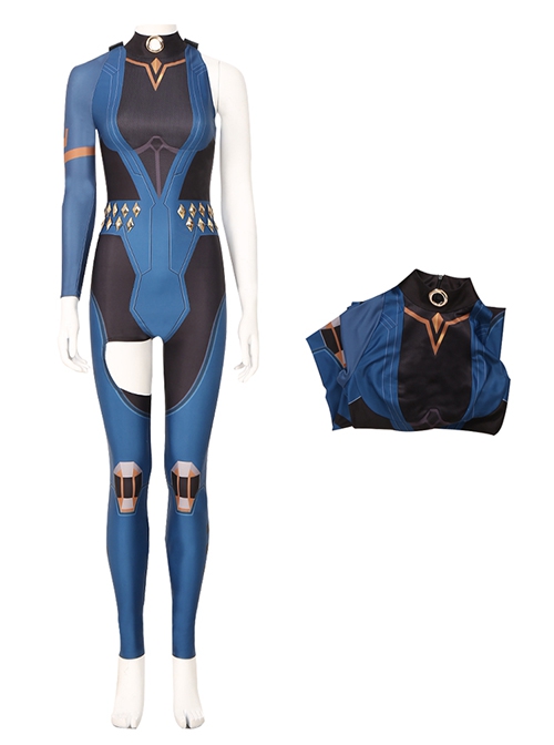 Valorant Duelist Halloween Cosplay Reyna Game Costume Bodysuit