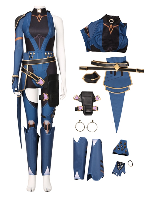 Valorant Duelist Halloween Cosplay Reyna Game Costume Set