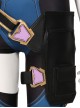 Game Valorant Duelist Halloween Cosplay Reyna Accessories Black Thigh Guard And Blue Calf Guards