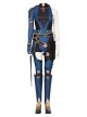 Game Valorant Duelist Halloween Cosplay Reyna Accessories Black Thigh Guard And Blue Calf Guards