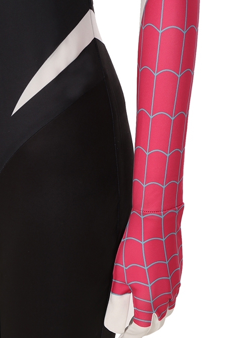 Spider-Man Across The Spider-Verse Female Spider-Man Halloween Cosplay Gwen Stacy Costume Bodysuit And Head Cover