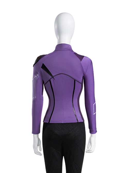 Hawkeye Female Version Hawkeye Halloween Cosplay Kate Bishop Costume New Version Purple Jacket