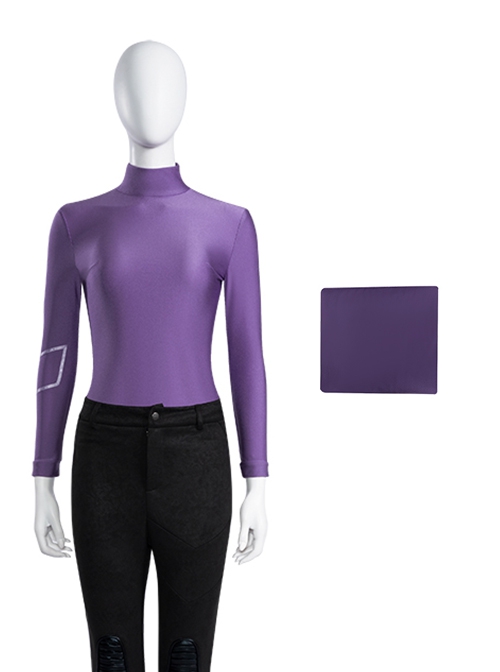 Hawkeye Female Version Hawkeye Halloween Cosplay Kate Bishop Costume New Version Purple Top