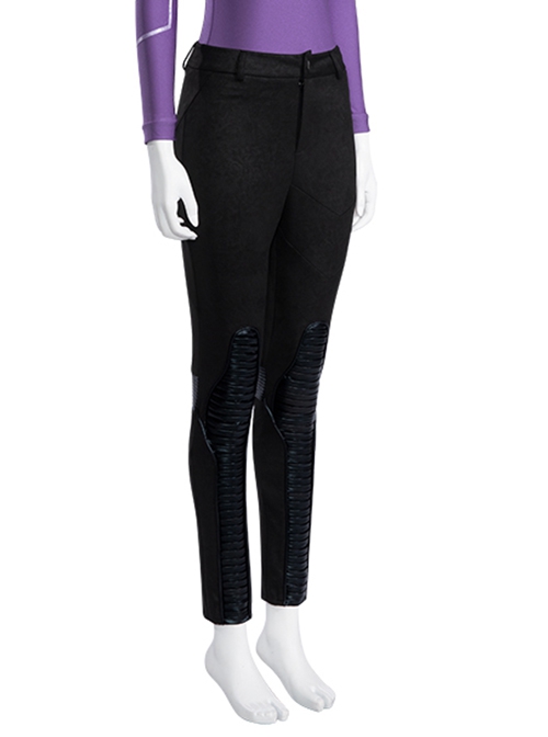 Hawkeye Female Version Hawkeye Halloween Cosplay Kate Bishop Costume New Version Black Trousers