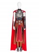 Thor Halloween Cosplay Female Thor Jane Foster Battle Suit Costume Black Vest