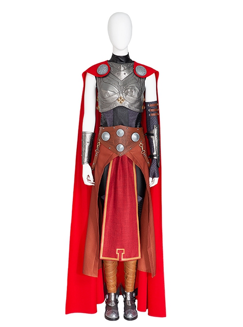 Thor Halloween Cosplay Female Thor Jane Foster Battle Suit Accessories Brown Girdle