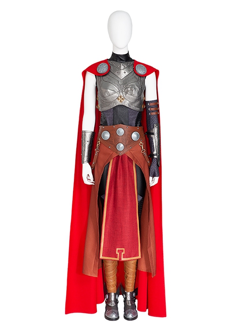 Thor Halloween Cosplay Female Thor Jane Foster Battle Suit Costume Black Pants