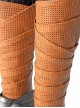 Thor Halloween Cosplay Female Thor Jane Foster Battle Suit Accessories Brown Mesh Leg Guards