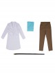 Rick And Morty Halloween Cosplay Rick White Outerwear Suit Costume Full Set