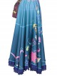 Encanto Halloween Cosplay Mirabel Cute Printing Blue Long Skirt Suit Costume Blue Long Skirt