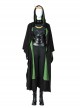 TV Drama Loki Halloween Cosplay Female Loki Sylvie Lushton Design 3 Costume Black Cloak